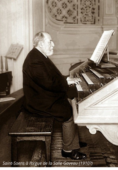 Saint-Saens à l’orgue de la Salle Gaveau (1910?)