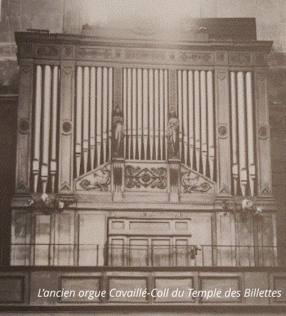 L’ancien orgue Cavaillé-Coll du Temple des Billettes